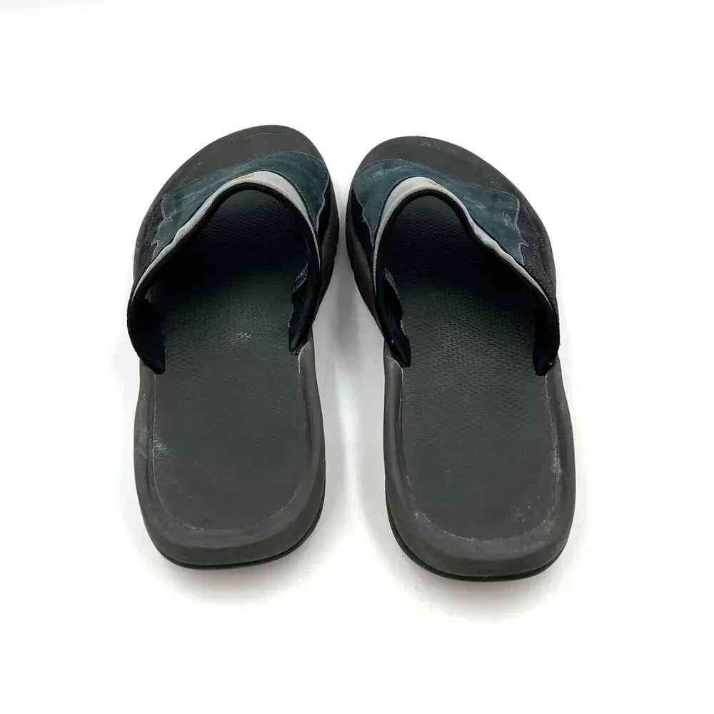 Teva Katavi Slides 4145 Blue Suede Lug Soles